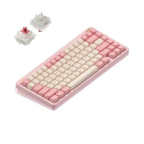 Nuphy Halo75 v2 Kabellose Mechanische Tastatur, Sakura Fizz, QWERTY US, Red