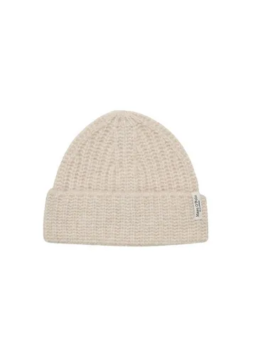 Marc O'Polo Beanie aus weichem Schurwolle-Mix - Klassische Strickmütze aus einem hochwertigen Wollmix für optimalen Tragekomfort. Ideal für kalte Tage und vielseitig kombinierbar mit sportlichen und urbanen Looks.