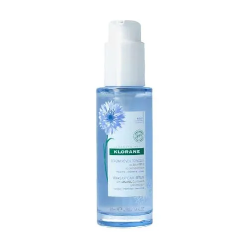 Klorane Cornflower Water Toning Awakening Serum 50 ml - Anti-Aging-Cremes mit Bio-Kornblume und Hyaluronsäure, sorgt für sofortige Frische und straffere Haut für ein strahlendes Aussehen.