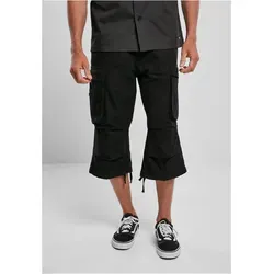 Brandit Industry Vintage 3/4 Shorts - Black, Größe: XXL - Herren-Shorts mit lässigem Vintage-Look, ideal für Outdoor-Aktivitäten. Praktisch mit vielen Taschen und verstellbaren Tunnelzügen für optimalen Tragekomfort.