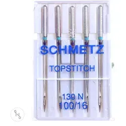 Schmetz Topstitch-Nadeln 5er Packung Stärke 100