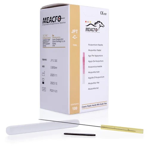 Akupunkturnadeln mit Kunststoffgriff, 0,30x50 mm, 100 Stück von Sport-Tec