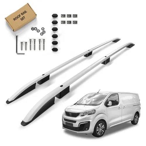 Dachreling für Peugeot Expert (V) H1 MITTEL (L2 | Standard) 2016- Silber Matt