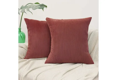 Amilian Kissenbezüge - 2er Set Kissenbezug - Kissenhüllen - Zierkissenbezüge, (2 Stück), 40x40 cm, Kissenhülle für Sofakissen, Dekokissen, Kissen, Zierkissen.