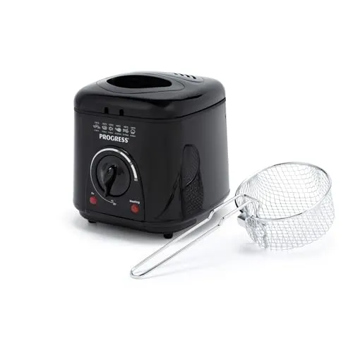 Progress Kompakte 1L Mini-Fritteuse – Effiziente Frittierlösung für 1-2 Personen