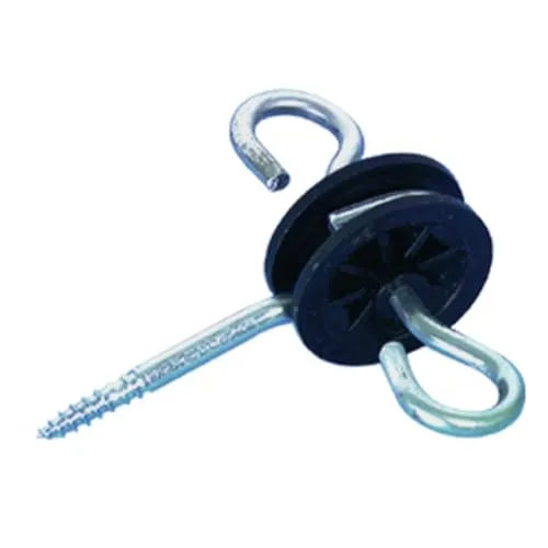 Electra Torgriffisolator für Weidezäune - drehbar, mit Rolle - 5 Stück