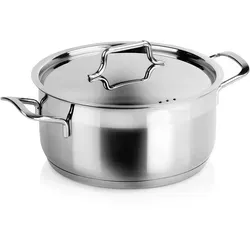 Orion Anett Premium Topf mit Deckel, Edelstahl, 20 cm, 3 l