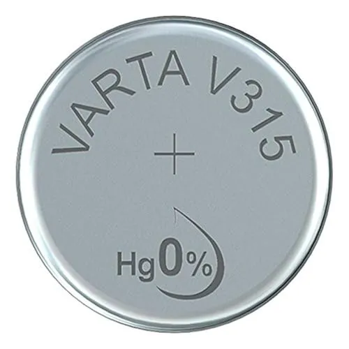 VARTA 14501315 - Knopfzellen-Batterie V315 mit 1,5 Volt, Kapazität 20 mAh, chemisches System Silberoxid, für elektronische Alltagsgeräte zur Sicherstellung einer optimalen Energieversorgung