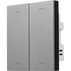Tuya Zigbee Doppelschalter, Mattgrau – Smart Home Steuerung