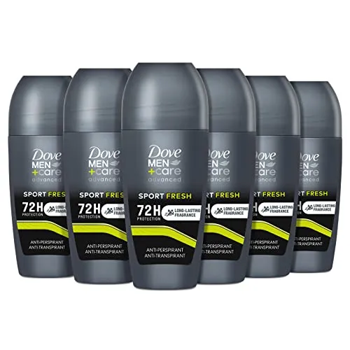 Dove Men+Care Deodorant Roll-On Sport Fresh – 6 Stück, 50 ml