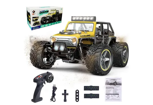 Esun RC-Auto Ferngesteuertes Auto Ab 8 Jahre, RC Auto mit LED Lights, 1/22 RC Car (Dichtungsbox, Komplettset), Ferngesteuertes Auto für Erwachsene, Fernbedienung Geländewagen