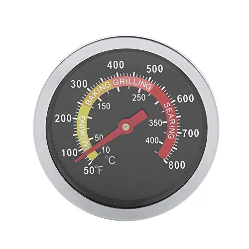 50~800 ℉ Edelstahl BBQ Thermometer Temperaturanzeige für das Grillen MEHRWEG VERPACKUNG socialme-eu