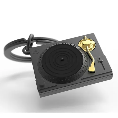 Schlüsselanhänger Turntable Plattenspieler von metalmorphose