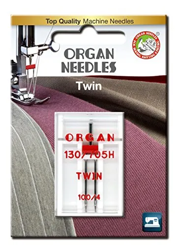 Organ Needles 5102054BL Maschinennadeln, Silber, 100/4 Größe
