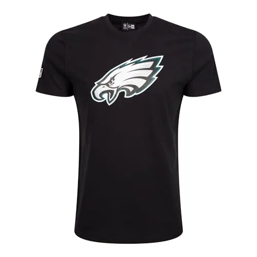 New Era T-Shirt NFL Philadelphia Eagles Logo - 100% Baumwolle - Rundhalsshirt der Philadelphia Eagles aus 100 % ringgesponnenem Baumwoll-Jersey, bequem und stylisch mit aufgedrucktem Teamlogo und aufgestickter Flagge.