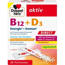 Doppelherz aktiv B12 + D3 DIRECT-Granulat 20 St