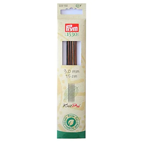 Prym 223132 Strumpfstricknadeln NATURAL 15 cm 3,00 mm