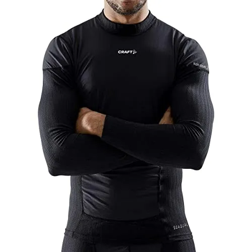 CRAFT Active Extreme X Wind LS M BLACK GRANITE XXL - Funktionsunterwäsche für Herren mit hervorragendem Körpertemperaturmanagement und winddichtem Schutz. Hergestellt aus umweltfreundlichem SeaQual Polyester für optimalen Tragekomfort.