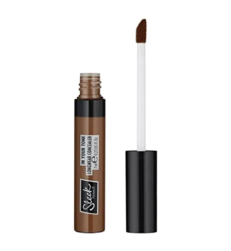 Sleek MakeUP In Your Tone Longwear-Concealer, versteckt Augenringe und deckt Hautunreinheiten ab, aufbaubare mittlere bis volle Abdeckung, 9C, 7 ml