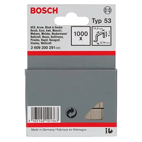 Bosch Accessories Bosch Professional 2609200291 1000 Tackerkla mmern 11,4/4 mm Typ 5