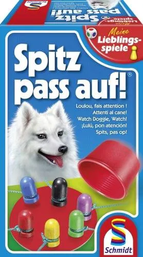 Schmidt Spiele Meine Lieblingsspiele - Spitz pass auf!, buntes Gesellschaftsspiel für 2-6 Spieler, Made in Germany, ideal für spannende Indoor-Spieleabende