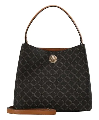 L.CREDI Handtasche Filiberta mit Label-Applikationen von L. CREDI