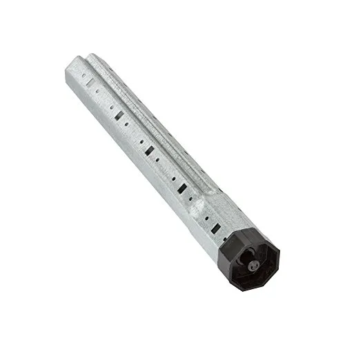 jarolift Teleskopwelle für Rollladen 8-Kant Welle SW40, Achsstift innenliegend, Rollladen-Zubehör, inkl. Walzenkapsel