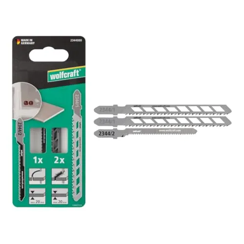 wolfcraft Stichsägeblätter Trockenbau, 3-tlg. von wolfcraft