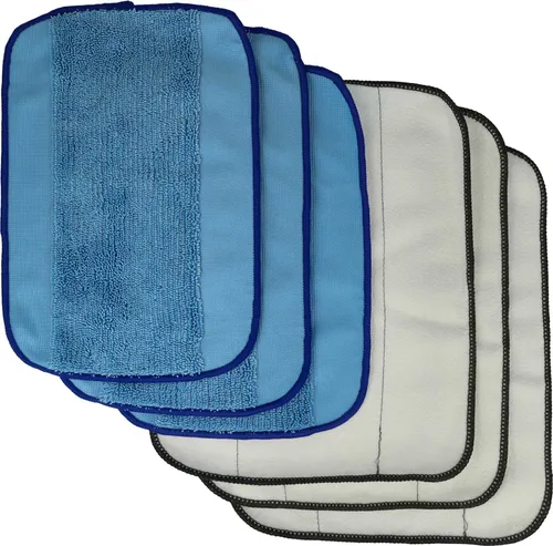 vhbw 6x Wischtuch Ersatz für iRobot 4409706 für Wischroboter, Putzroboter - Nasswischtuch, Trockenwischtuch