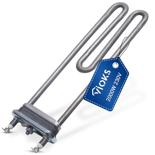VIOKS Heizelement 230V 2000W Ersatz für Heizelement Bosch 12004179, Heizstab Siеmens Balay Neff Constructa 00652573 & Irca Heizelement 2000W - Heizstab Waschmaschine Bosch Siеmens iQ100 iQ300 etc