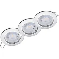 Oktaplex Lighting 3er Set LED Spot Sedan - Neutralweißes Licht für Ihre Räume - Einbauleuchten: 3er Set mit flachen LED-Modulen (4,8W, 4000K, 380lm) für helle, angenehme Raumbeleuchtung. Einfacher Anschluss an 230V, kein Trafo nötig.