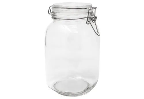 DistrEbution Einmachglas mit Bügelverschluss 1500 ml, 24 Stück - Einmachgläser für vielseitige Verwendung, ideal zum Einkochen und Lagern von Lebensmitteln. Luftdicht und spülmaschinengeeignet für einfache Reinigung.