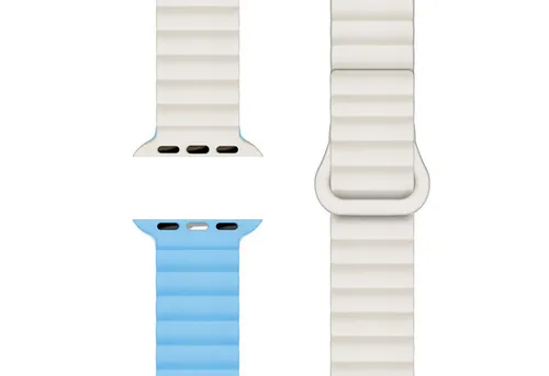 Nalia Smartwatch-Armband Apple Watch 38mm/40/41/42(Serie 10), Magnetisches Silikon Ersatzband / für Sport Fitness Uhr / Atmungsaktiv