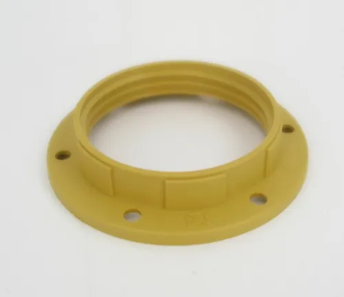 Schirmträgerring Lampenring E27 gold-braun Schraubring Gewinde Schirm