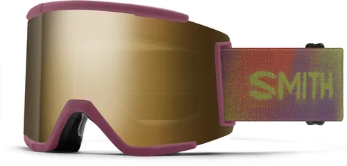 SMITH SQUAD XL Schneebrille 2026 - Sprayer/Chromapop Sun Black Gold Mirror - Große zylindrische Schneebrille mit robuster Carbonic-X-Scheibe und Fog-X Technologie für klare Sicht. Ideal für Piste und Backcountry, sorgt für Komfort und perfekte Passform.