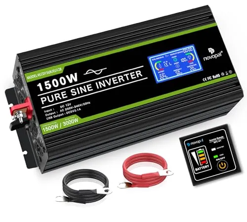 NOVOPAL 1500W Wechselrichter 12V auf 230V