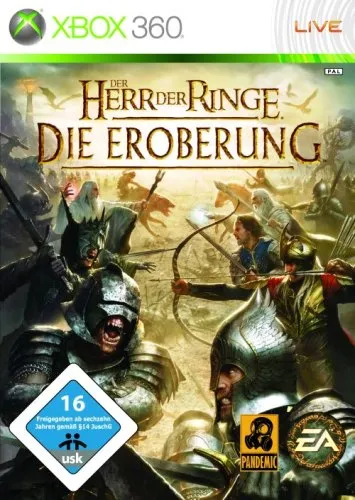 Der Herr der Ringe: Die Eroberung - Actionspiel für X360 - Erlebe epische Schlachten im Actionspiel, das auf dem berühmten Film basiert. Für Spieler ab 16 Jahren.
