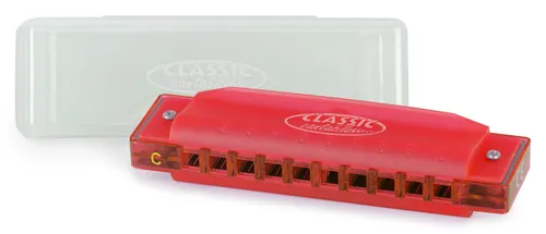 Classic Cantabile FBH-10 RD FunKids Mundharmonika C-Dur Rot