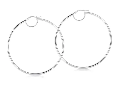 Echte 925 Silber Creolen, Durchmesser 10cm von Silberketten-Store