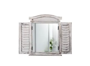 MCW Wandspiegel in Weiß, 42x53 cm in weiß von Moderne-Wohnideen