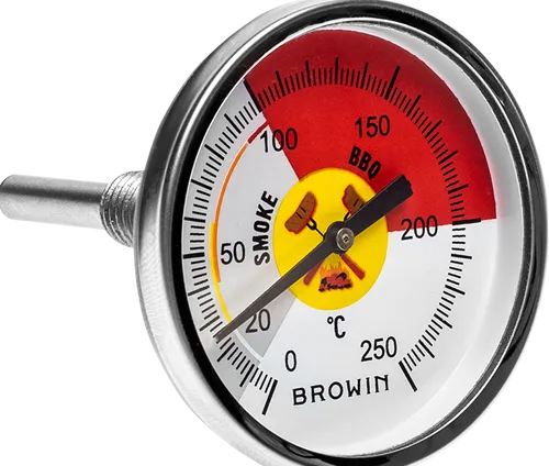 Produktbild °C Grad Räucher Thermometer Analog Räucherthermometer Räucherofen Räuchern 250