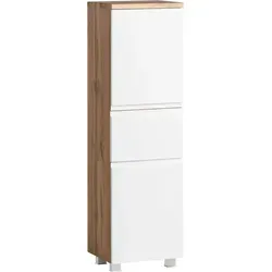 Midischrank Varese ca. 40x130 cm Weiß/Eiche