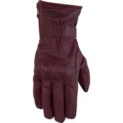 Rusty Stitches Ray Wasserdichte Motorradhandschuhe - Dunkelrot - M - Vielseitige Motorradhandschuhe mit Hipora®- und Thinsulate® Membran für optimalen Wetterschutz. Stilvolles Design trifft auf geprüfte Sicherheit und Komfort.