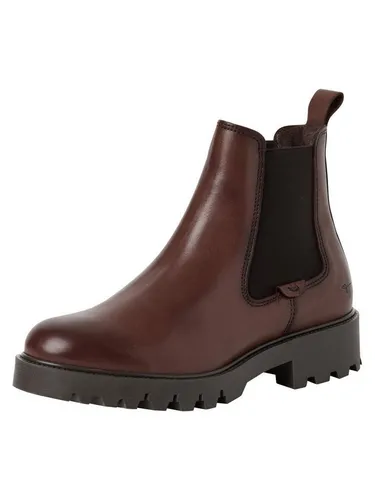 Tamaris 25448/45 Chelsea-Boots in Tobacco Lea, Größe EU 41 - Elegante Chelsea-Boots aus Leder mit praktischem Schlupfdesign, ideal für Freizeitlooks. Mid-Cut-Schnitt für zusätzlichen Komfort und Stil.
