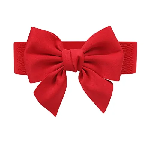 Diyafas Damen Elastischer Gürtel Krawatte Taillengürtel Breiter Bund Dekorative Kleidergürtel für Mädchen