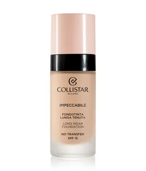 Collistar Impeccabile Long Wear Foundation SPF 15 - Beige Rosato - Make-up & Hautpflege in einem: Die ölfreie Foundation mit 96% natürlichen Inhaltsstoffen bietet langanhaltende Deckkraft und 120 Stunden Feuchtigkeit für einen perfekten Teint.