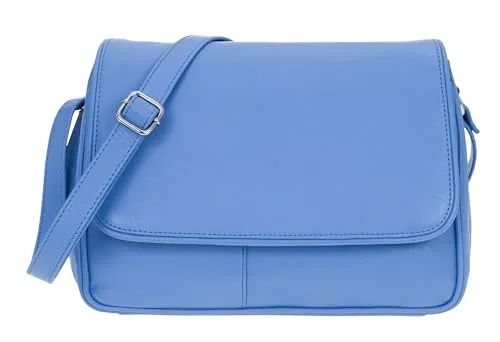 Alessandro Salvatore Handtasche Florenz, Leder Damen Schultertasche - Handtaschen aus 100% Echtleder, mit optimaler Innenorganisation und verstellbarem Schultergurt. Perfekt für Büro, Freizeit und Reisen.