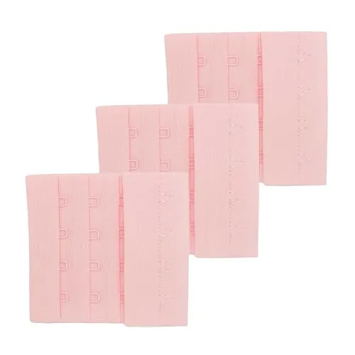 maDDma 3 Paar BH-Verschluss zum Annähen 75 mm 4 Reihen Dessous BH Zubehör Unterwäsche Farbwahl