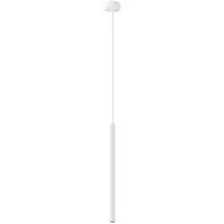 Sollux SL.1337 Pendelleuchte ARCHE 1 Weiß - Modernes Design - Lampen mit einzigartigem geriffeltem Design für optimale Lichtstreuung und gemütliche Atmosphäre. Ideal für Wohnzimmer, Küche oder Büro, energieeffizient und langlebig.