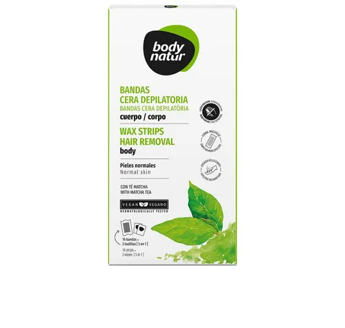 Body Natur Wärmepflaster BANDS Enthaarungswachs Körper Matcha Tee 16 u